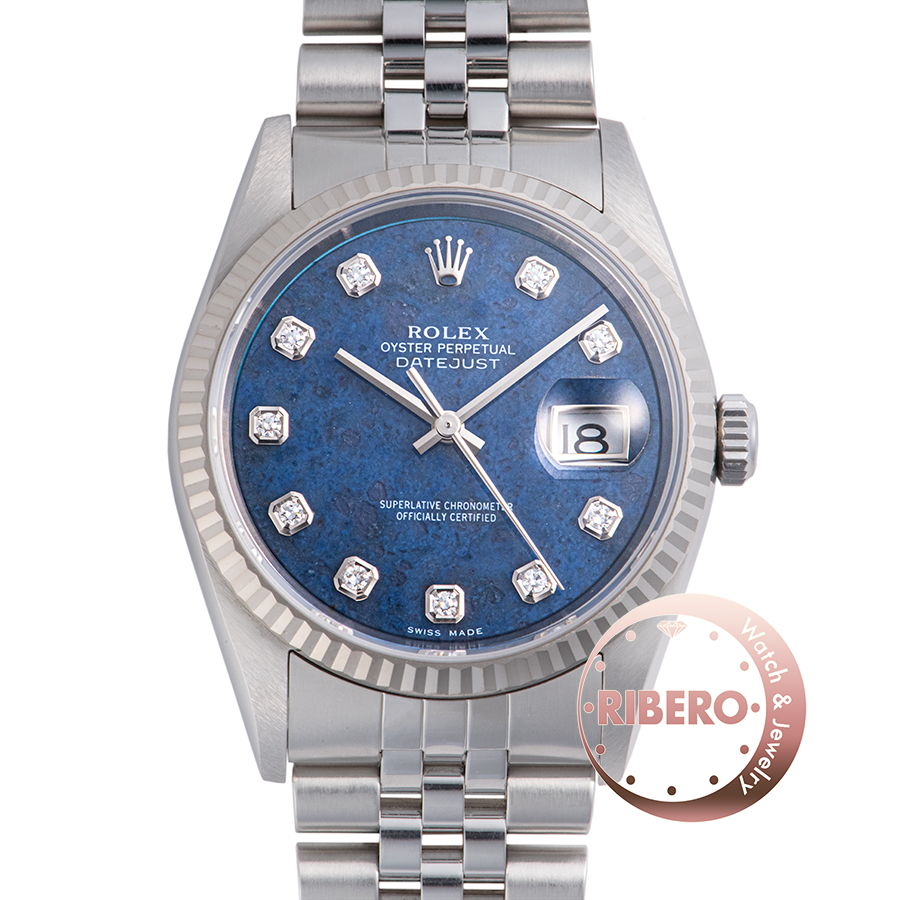 ロレックス 16234G Y番 ソーダライト ノンポリッシュ