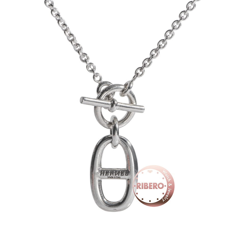 エルメス Chane d'ancre シェーヌダンクル アミュレット ペンダント ネックレス