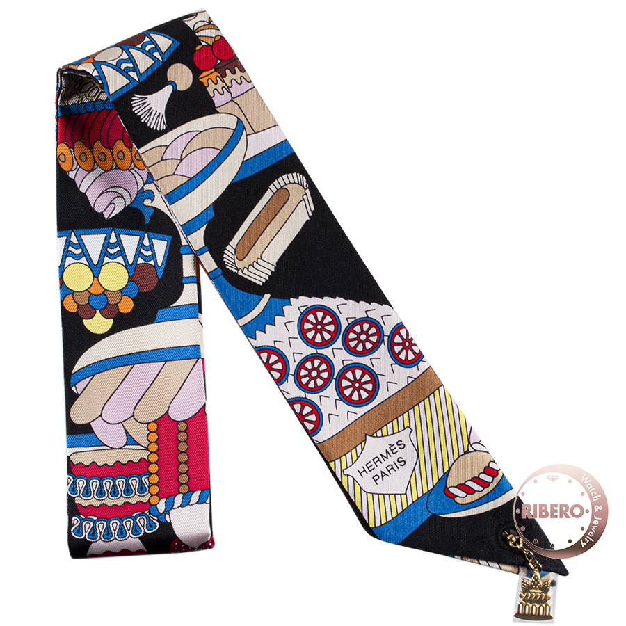 エルメス La Patisserie Francaise charm Twilly ツイリーチャーム パティスリー フランセーズ 85336S 02 ツイリー スカーフ 2023AW