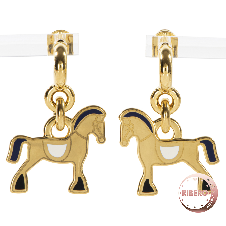 エルメス シュヴァル グランド バラード ピアス 馬