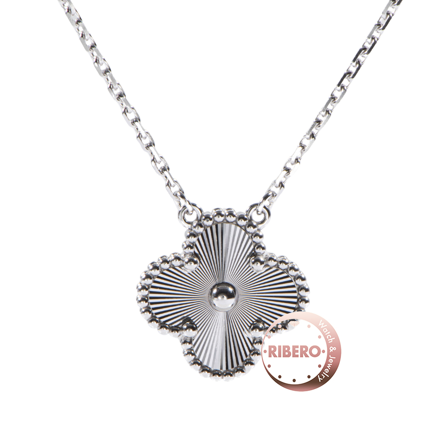 ヴァンクリーフ＆アーペル ヴィンテージ アルハンブラ ペンダント VCARP9XG00 ネックレス ギョシェ クローバー 四つ葉