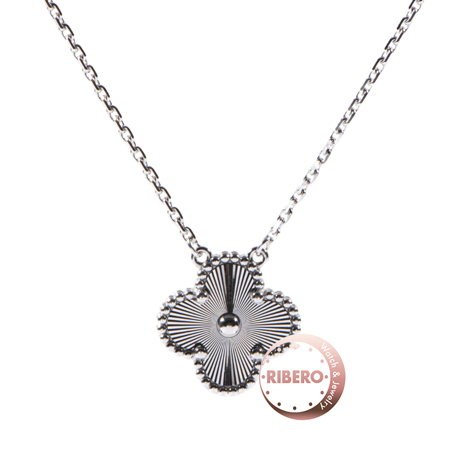 ヴァンクリーフ＆アーペル ヴィンテージ アルハンブラ ペンダント VCARP9XG00 ネックレス ギョシェ クローバー 四つ葉