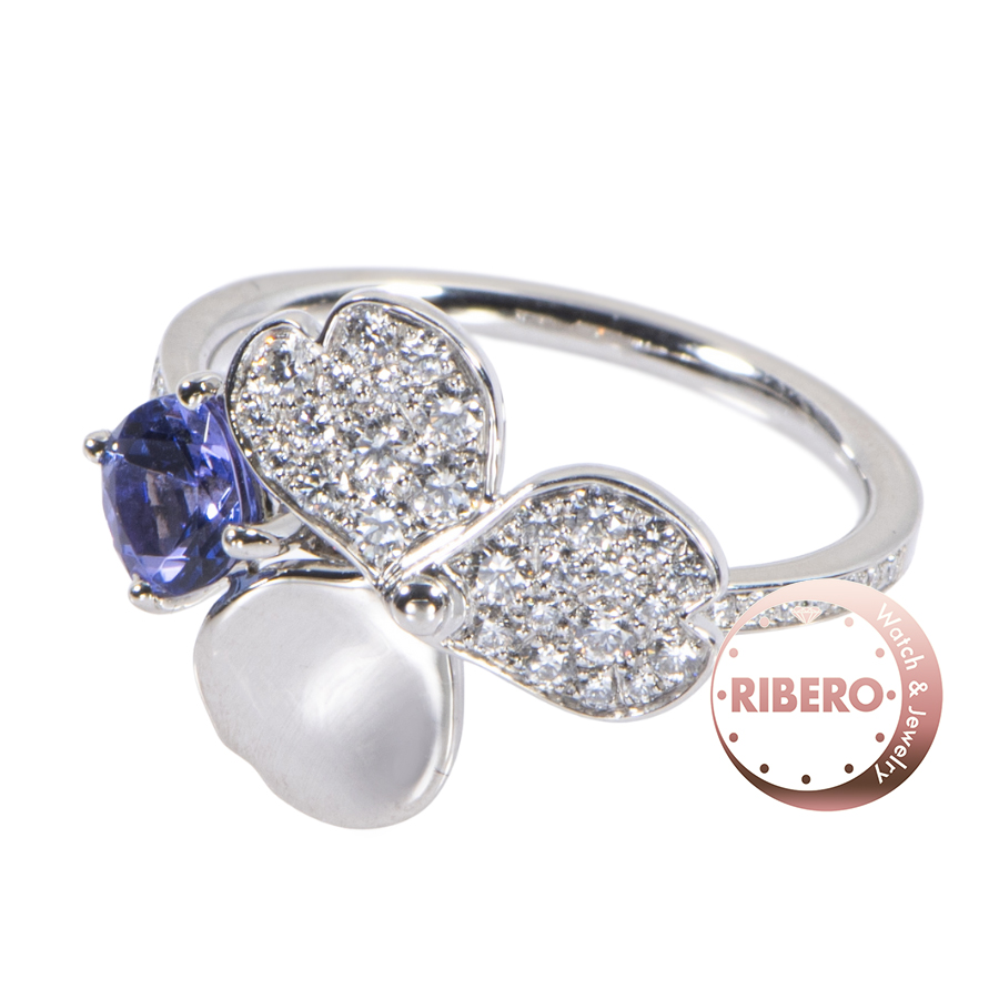 ティファニー ティファニー ペーパーフラワー ダイヤモンド タンザナイト フラワー リング・指輪 ダイヤモンド