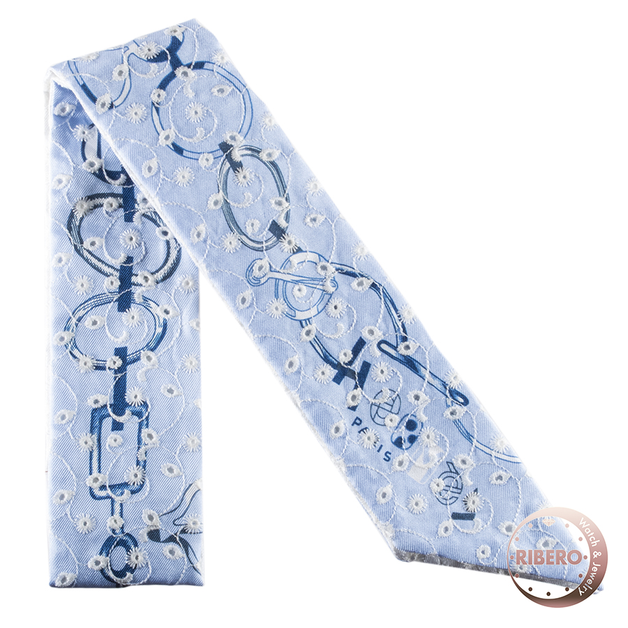 エルメス Do Re Boucles Broderie Anglaise ド・レ・ブックル・ブロデリー・アングレーズ 853951S 02 ツイリー スカーフ 2023SS