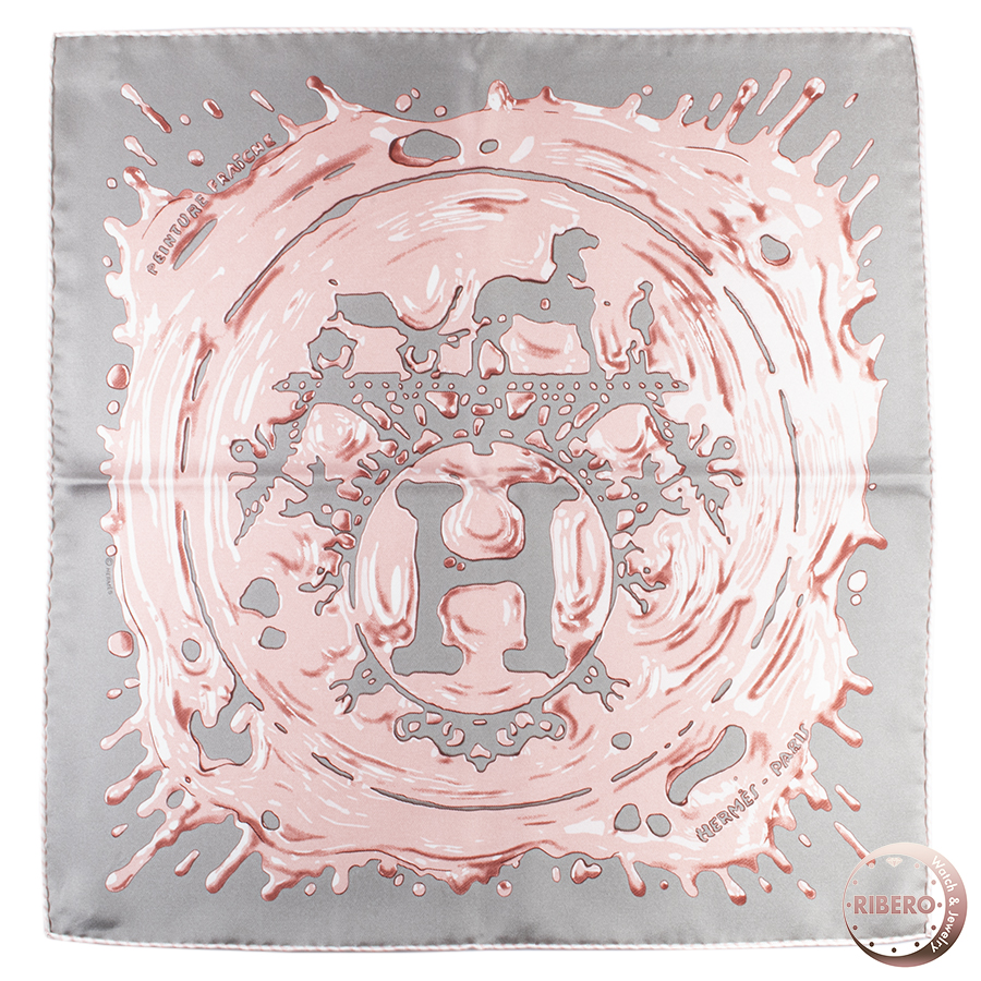 エルメス ガヴロッシュ Peinture Fraiche ペンキ塗りたて 892685S 05 スカーフ カレ45