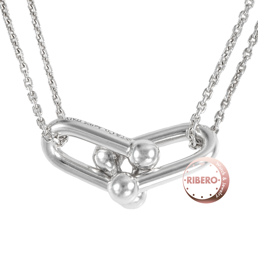 ティファニー ハードウェア ダブル リンク ペンダント ネックレス