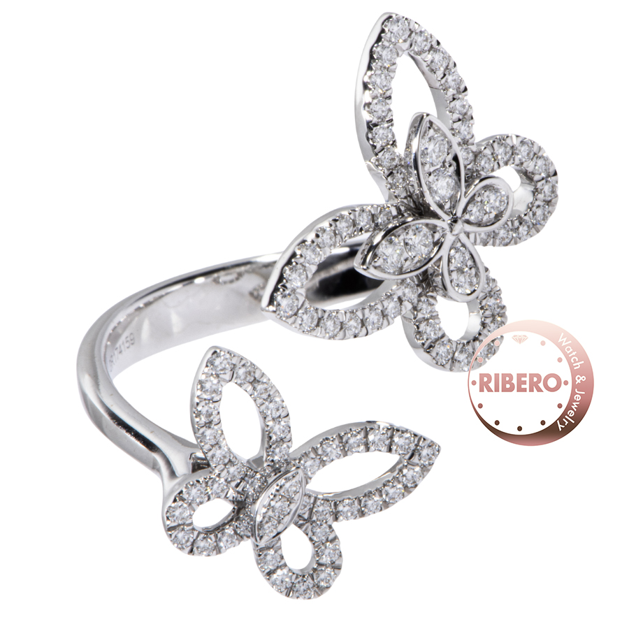 グラフ ダブル バタフライ シルエット ダイヤモンド  RGR789 リング・指輪