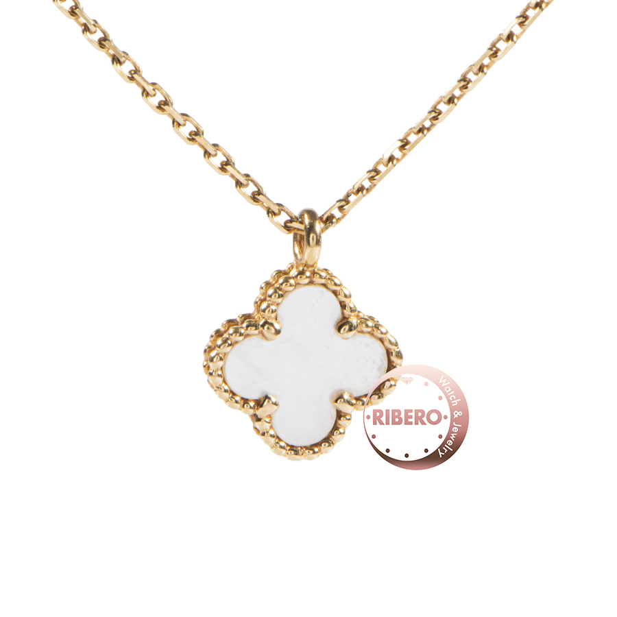 ヴァンクリーフ＆アーペル スウィート アルハンブラ ペンダント B061056WM ネックレス クローバー 四つ葉