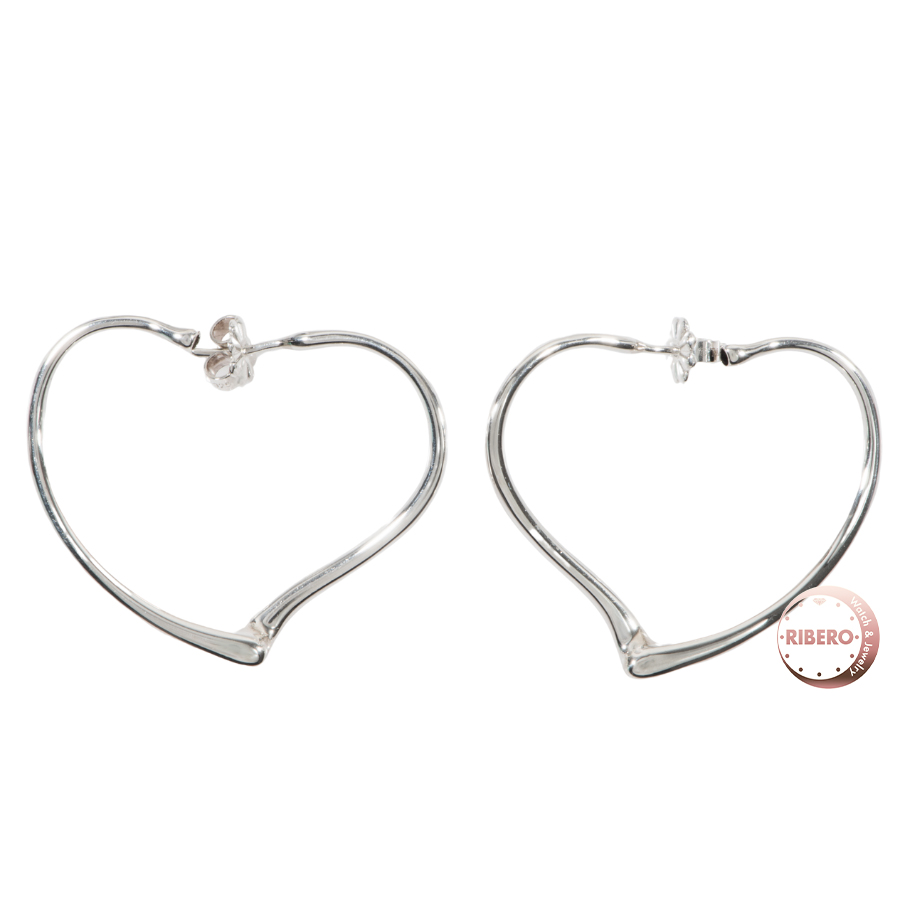 ティファニー エルサペレッティ オープン ハート フープ  ピアス イヤリング スモール