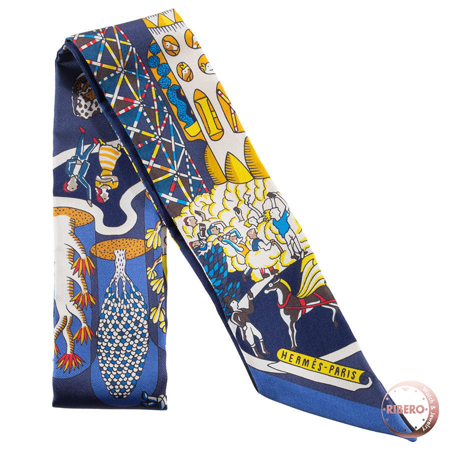 エルメス Exposition Universelle 万国博覧会  063536S 12 ツイリー スカーフ