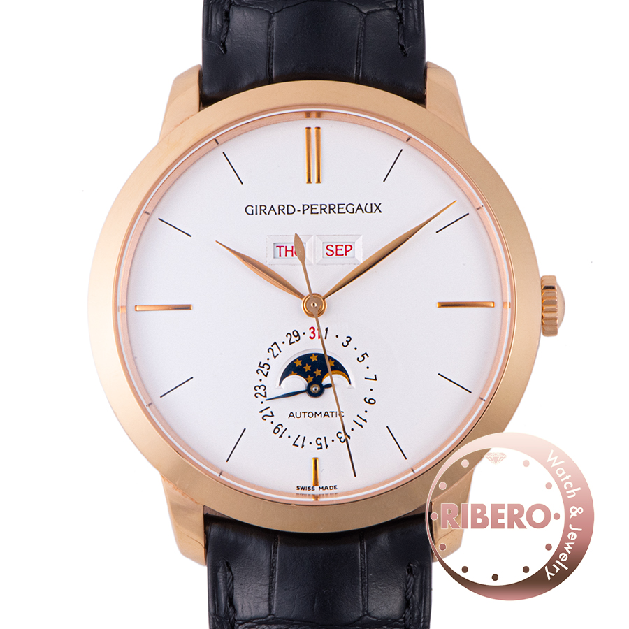 ジラール・ペルゴ 1966フルカレンダー 49535-52-151-BK6A