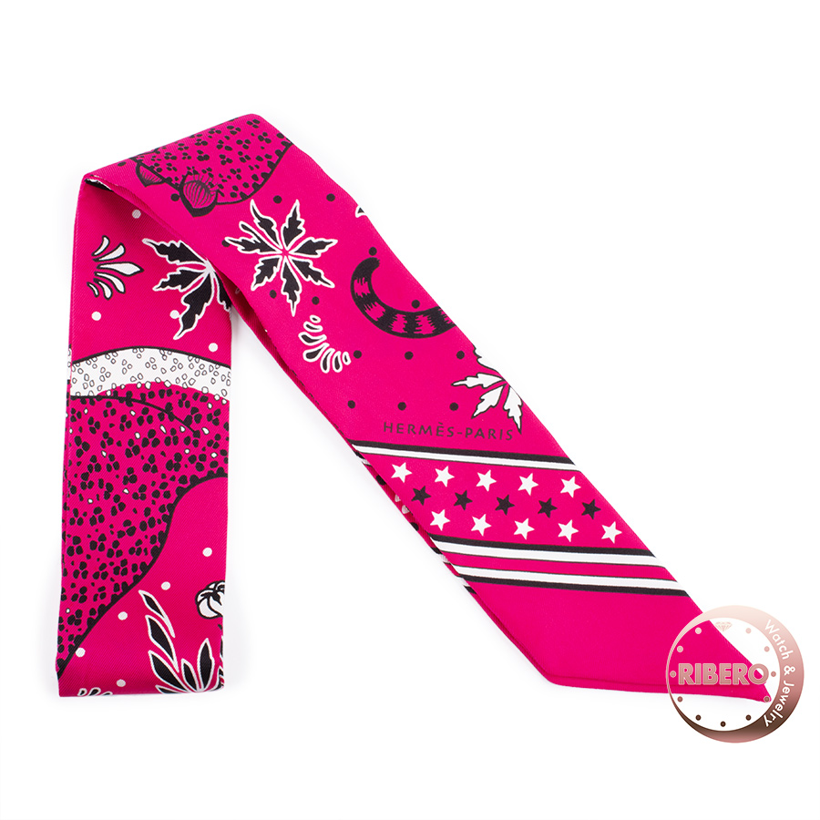 エルメス Les Leopards Bandana(レオパード・バンダナ) 063350S 03 ツイリー 2019SS　スカーフ