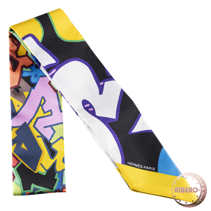 エルメス Graff Hermes グラフィティ 062655S 21 ツイリー スカーフ　2018SS