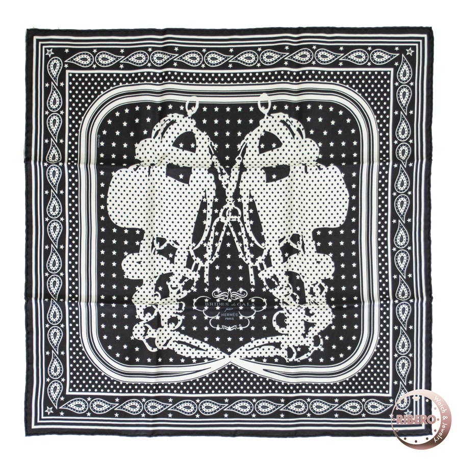 エルメス カレ55 Brides de Gala Bandana ブリッド ドゥ ガラ バンダナ H043264S 03 スカーフ