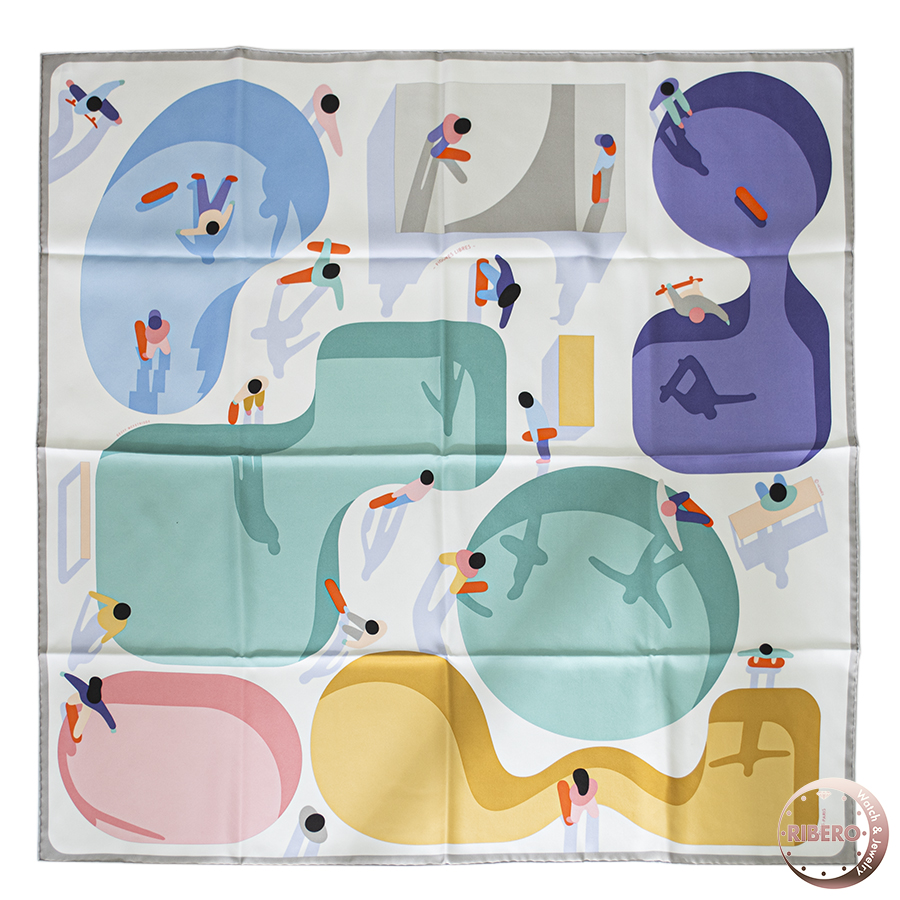 エルメス カレ90 Figures Libres フィギュア・リーブル H004107S 10 スカーフ 2024SS