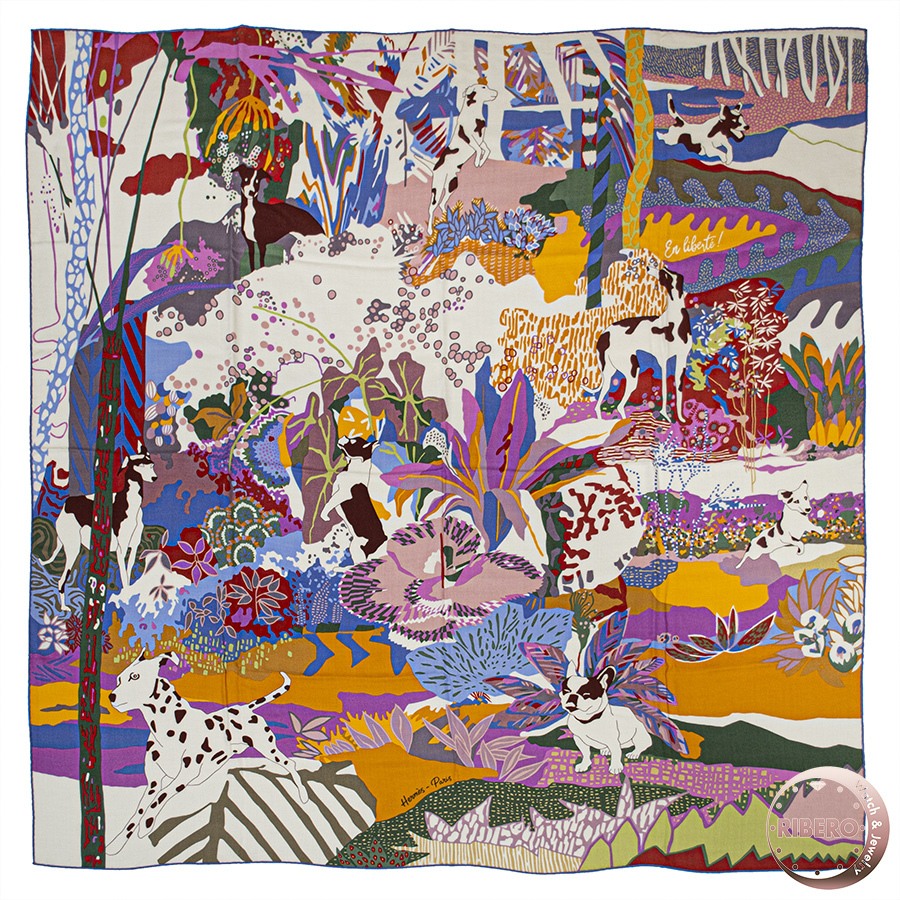 エルメス カレジェアン En Liberte アン リベルテ! 自由に! スカーフ 2023AW