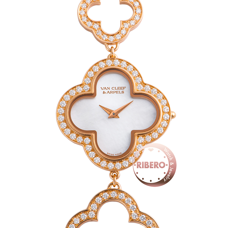 ヴァンクリーフ＆アーペル アルハンブラ ブレスレットウォッチ VCAR080G00