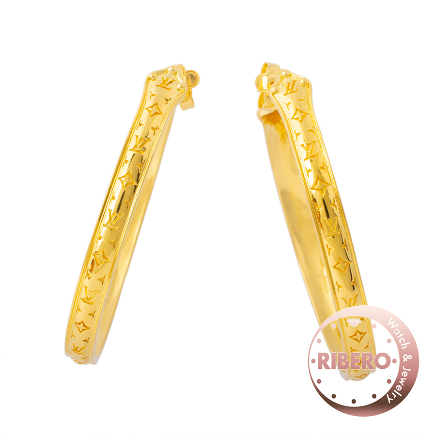 ルイ・ヴィトン ブックル ドレイユ フープ・ナノグラム スウィート ドリーム GM M69655 ピアス