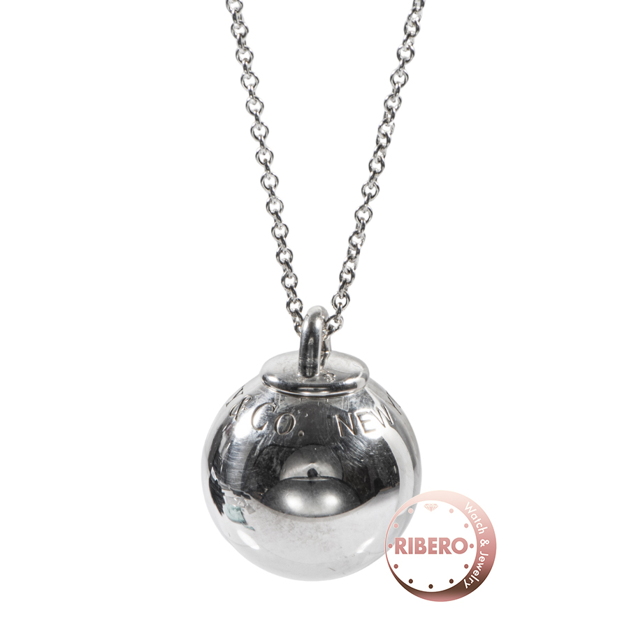 ティファニー ハードウェア ボール ペンダント ロング ネックレス