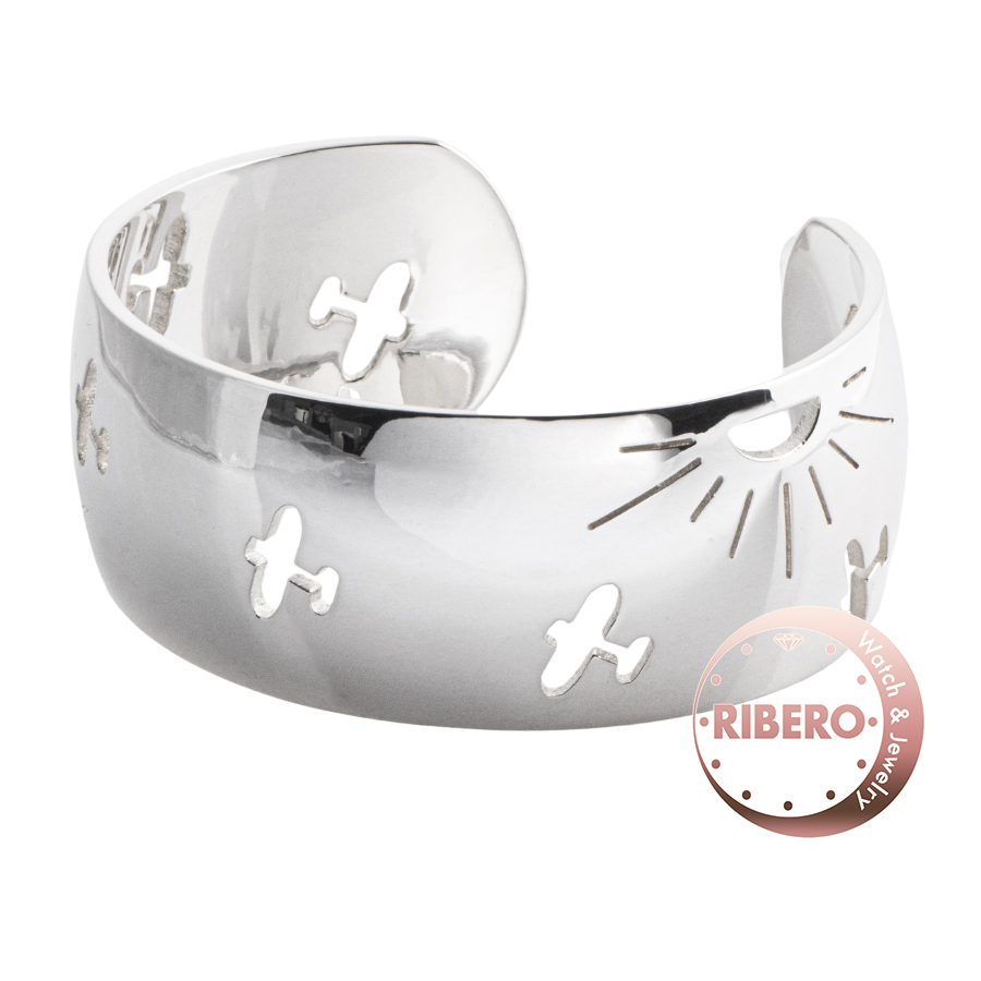 エルメス 飛行機 ブレスレット カフ バングル