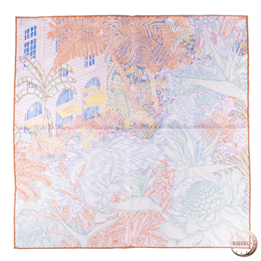 エルメス ガヴロッシュ Faubourg Tropical フォーブル トロピカル 893991S 07 スカーフ カレ45