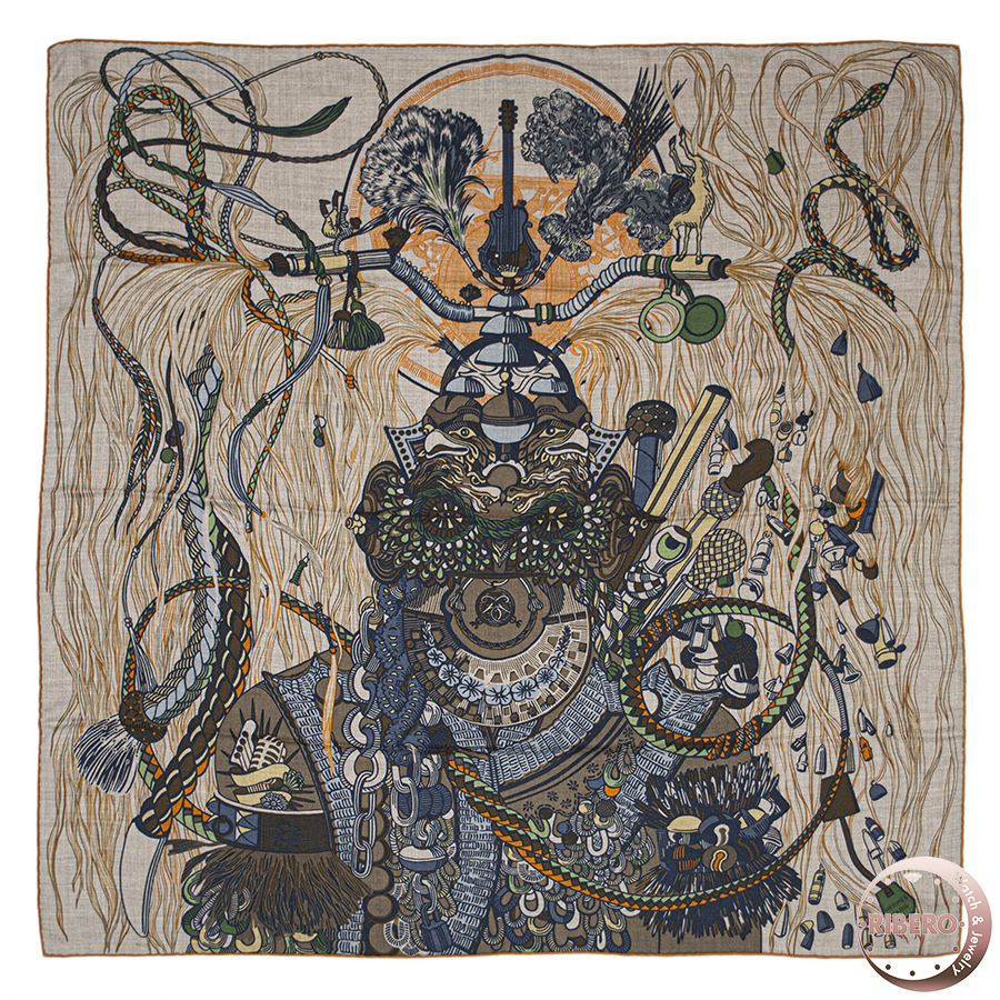 エルメス カレ 100 《Wild Rhythm　ワイルド・リズム》 104000T 08 スカーフ 2023AW