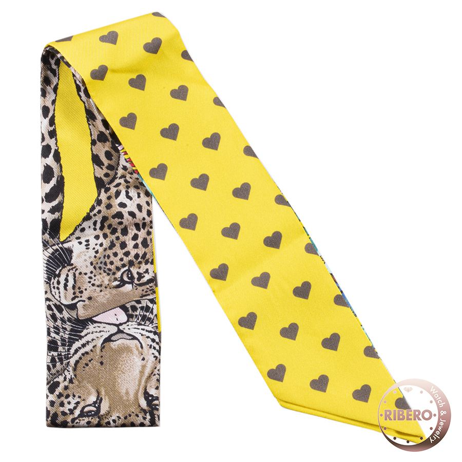 エルメス Jungle Love Love ジャングルラブラブ 063513S 21 ツイリー スカーフ 2020SS