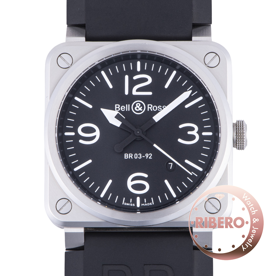 ベル＆ロス BR03-92 STEEL BR0392-BLC-ST