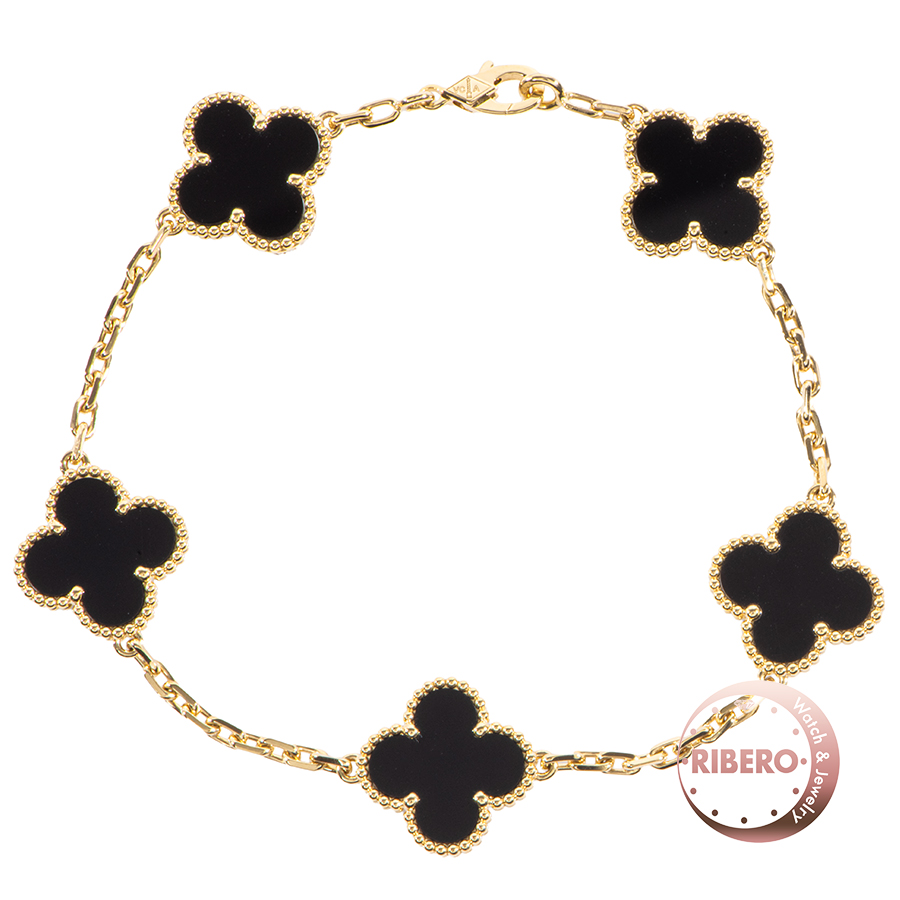 ヴァンクリーフ＆アーペル ヴィンテージ アルハンブラ ブレスレット 5モチーフ VCARA41300 ブレスレット