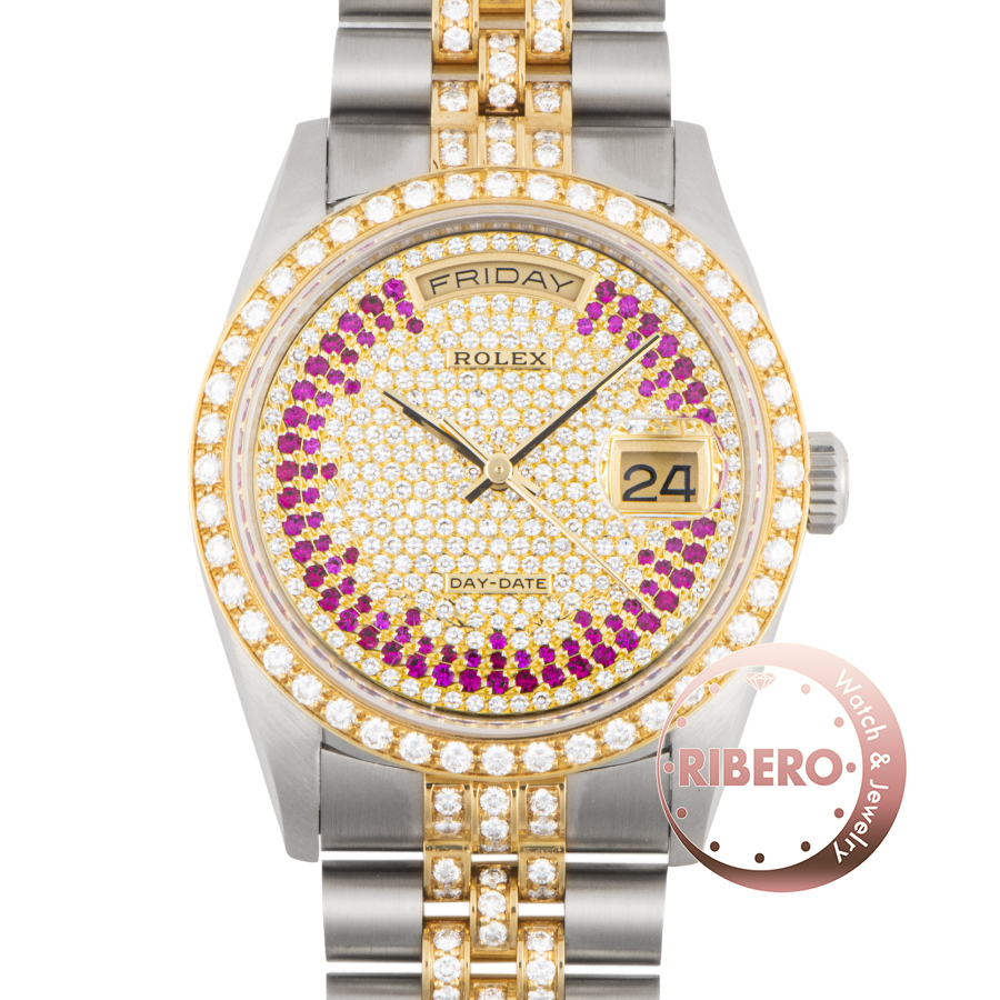 ロレックス デイデイト 18349BIC L番 ブレスレットダイヤ