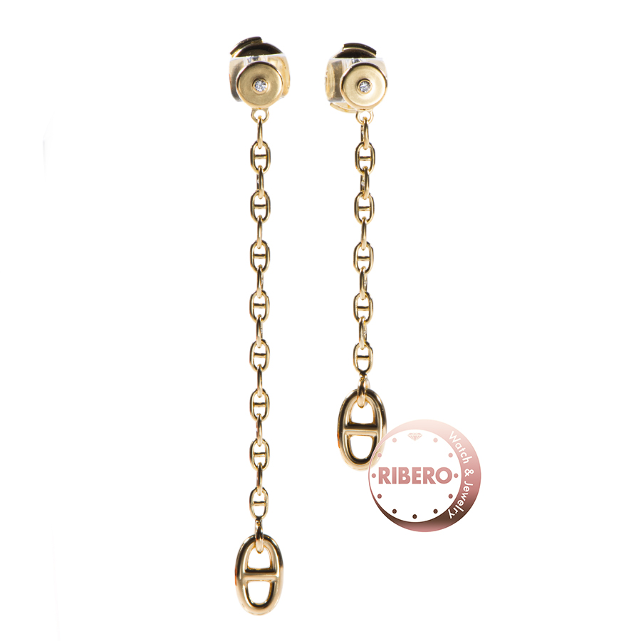 エルメス ニューファランドール ピアス シェーヌダンクル 