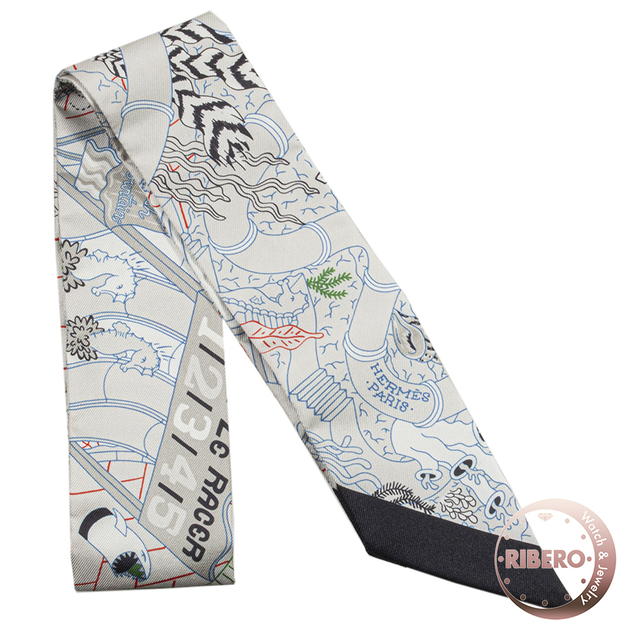 エルメス Splash Park スプラッシュパーク 063806S 09 ツイリー スカーフ  2024SS