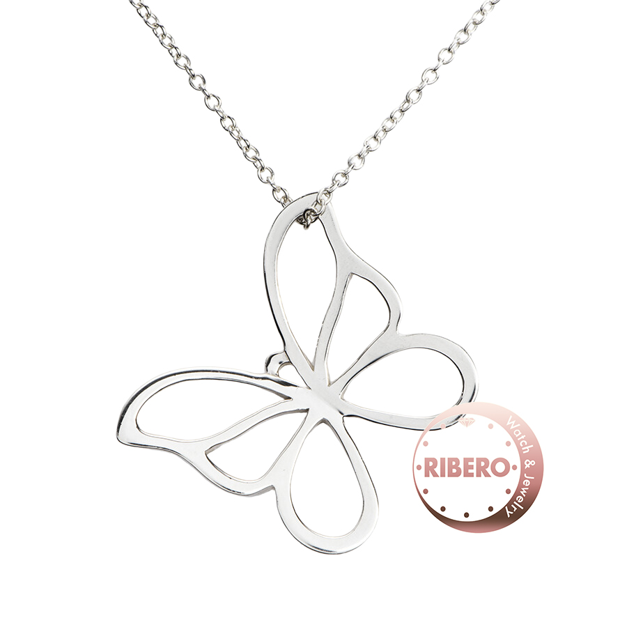 ティファニー バタフライ ペンダント ネックレス ラージサイズ