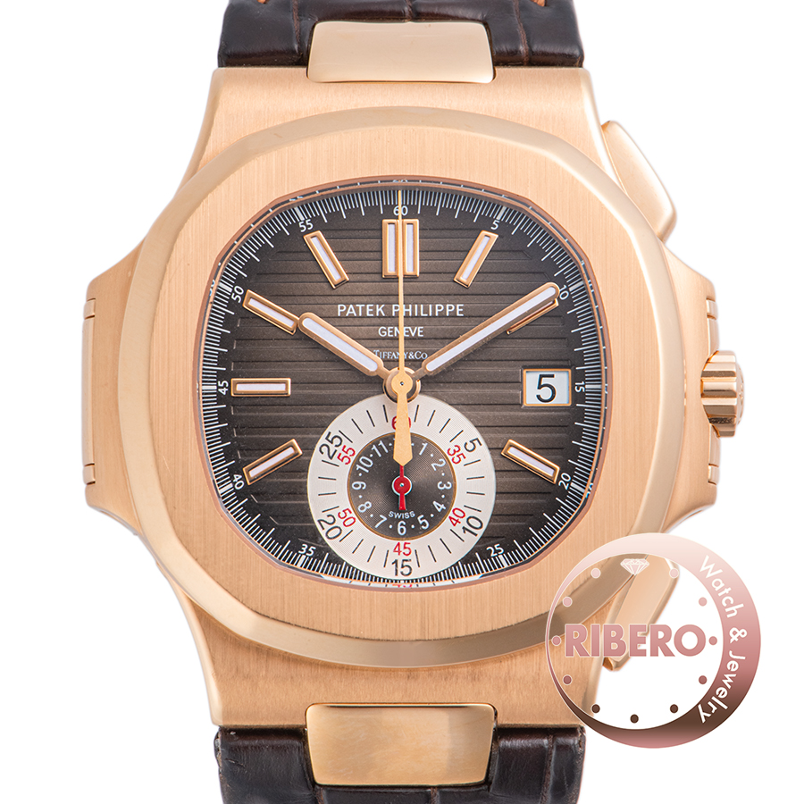 パテックフィリップ ノーチラスクロノ  5980R-001 ティファニーWネーム