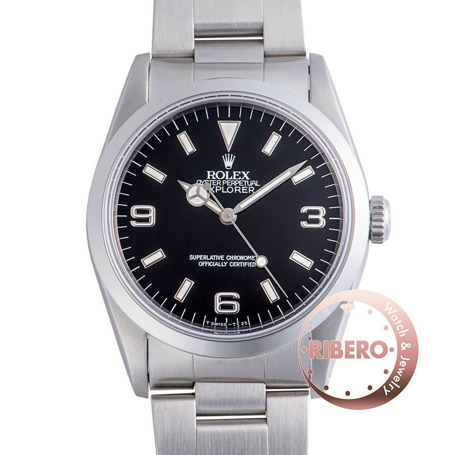 ロレックス エクスプローラー1 14270 X番 トリチウム シングルブレス