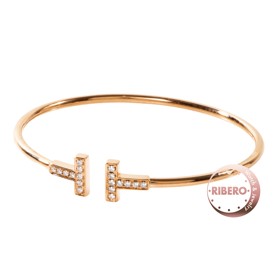 ティファニー T ダイヤモンド ワイヤー ブレスレット バングル