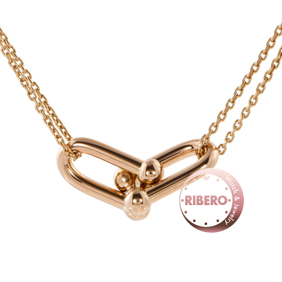 ティファニー ハードウェア ラージ ダブル リンク ペンダント ネックレス