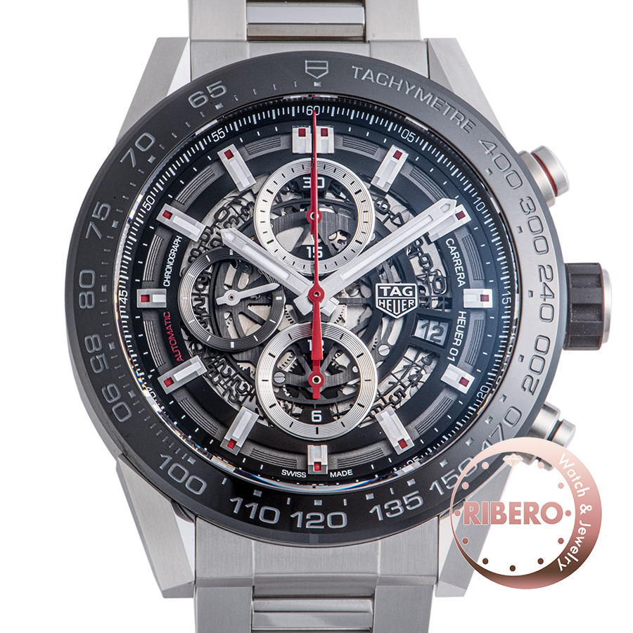 タグホイヤー カレラ キャリバー ホイヤー01 クロノグラフ CAR2A1W.BA0703