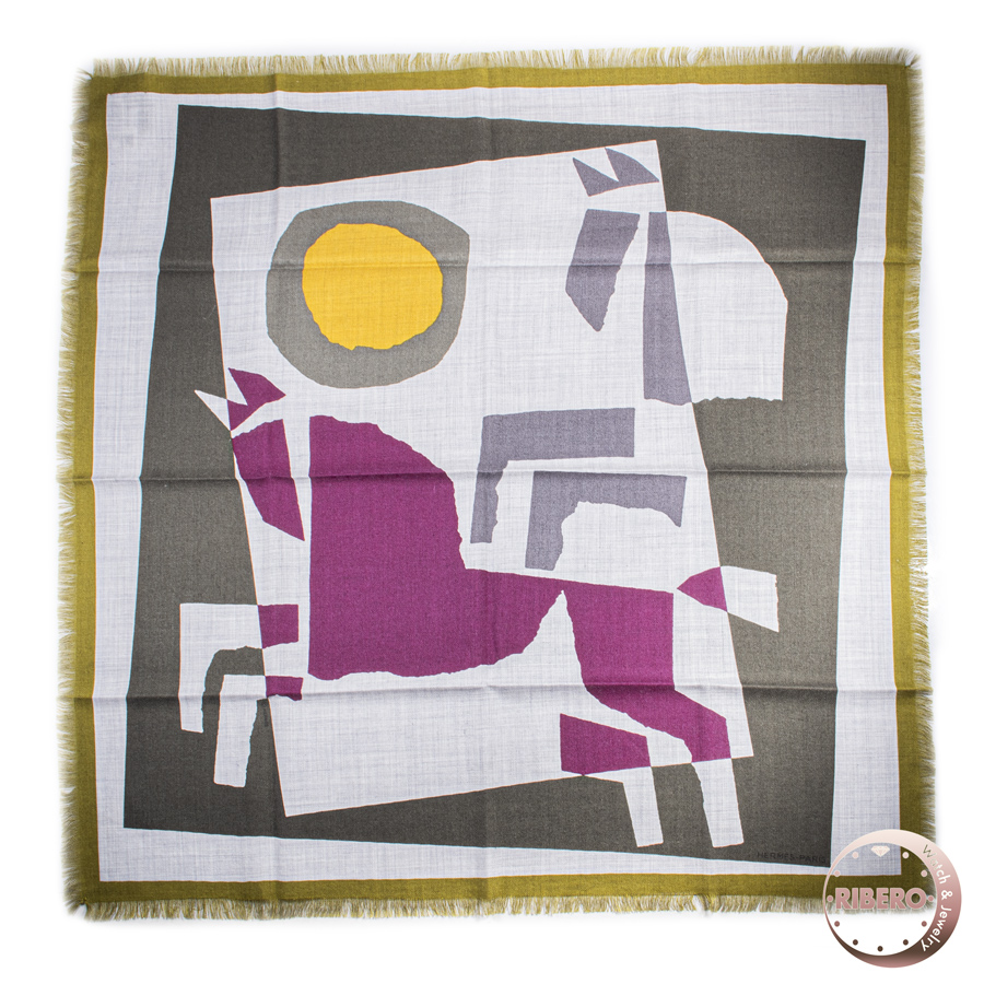 エルメス カレ65 Velky lov Fringed ヴェルキー ラブ ブリンジ 284055T 13 スカーフ