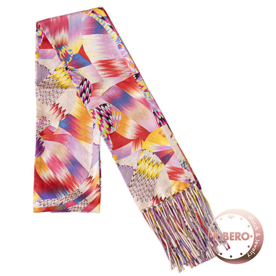 エルメス Fine Echarpe Marble All Over Fringed Silk Muffler Scarf フリンジスリムマフラーマーブルシルク 203889S 01 スカーフ 2022