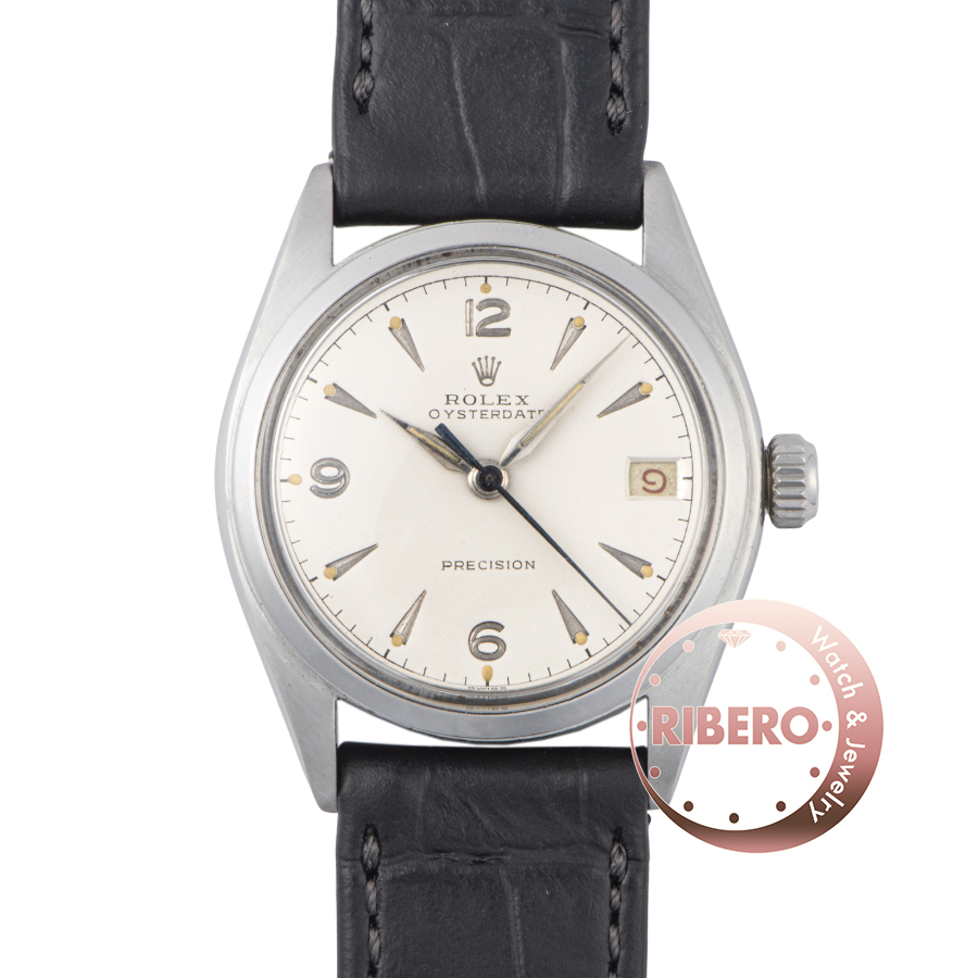 ロレックス オイスターデイト 6066 1950年代 全赤カレンダー