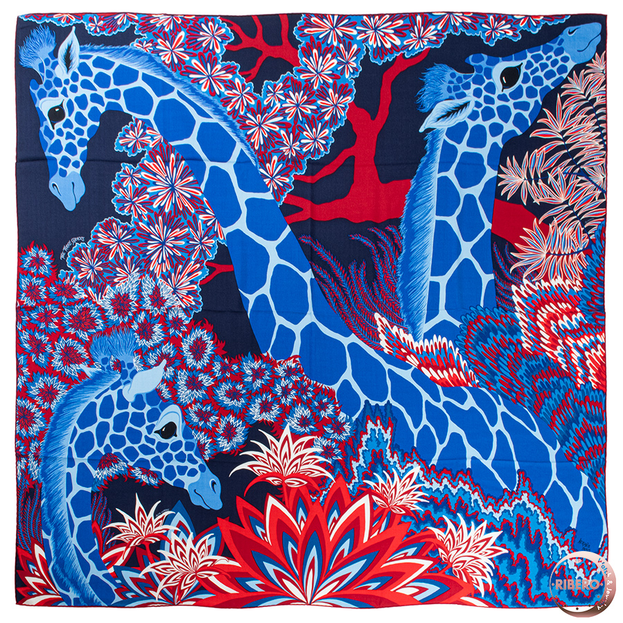 エルメス カレジェアン THE THREE GRACES 三美神 243441S 01 スカーフ ストール カレ140