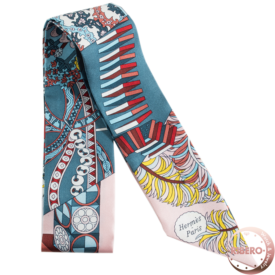 エルメス De l'Ombrelle aux Duels Vieux 杖傘と決闘 063464S 01 ツイリー スカーフ