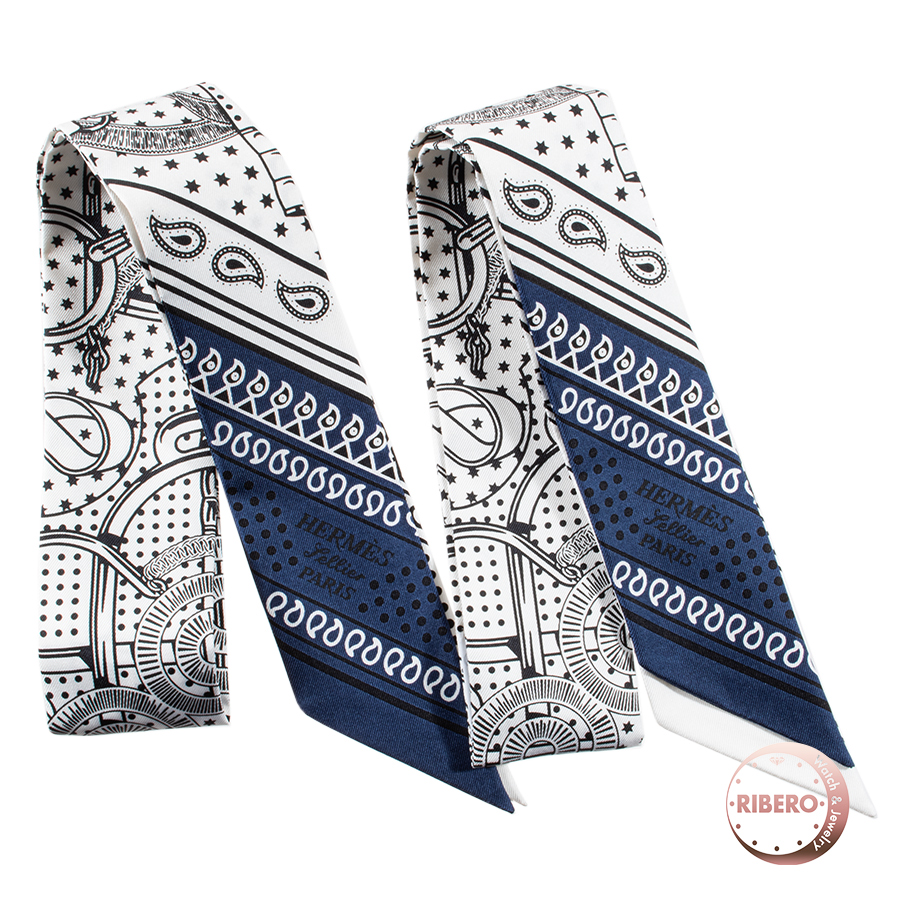 エルメス Eperon d'Or Bandana エプロン ドール バンダナ 2本セット 062978S 06 ツイリー スカーフ 