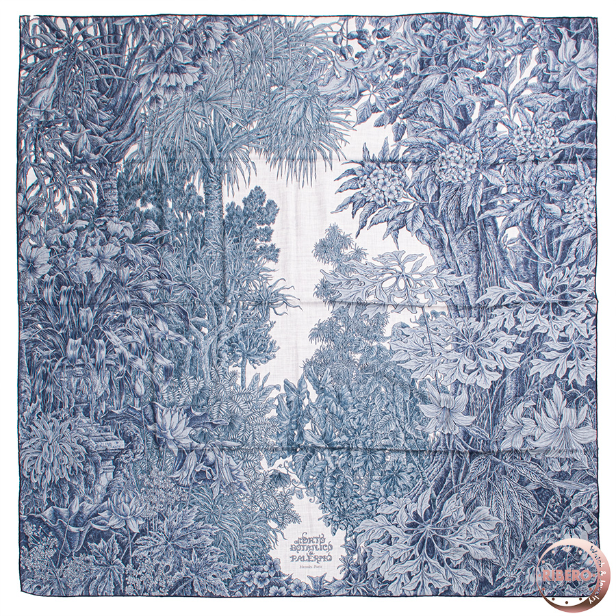 エルメス カレジェアン Botanico di Palermo パレルモの植物園にて 244121S 06 スカーフ カレ140 ショール ストール 