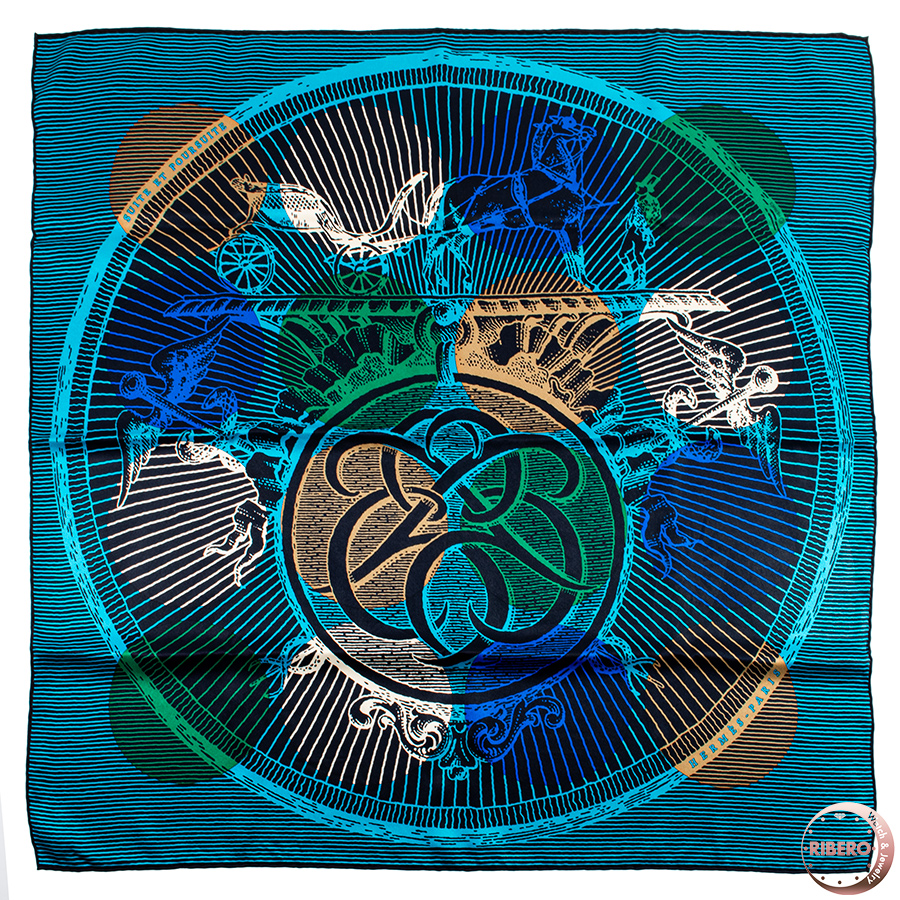 エルメス カレ70 Suite et Poursuite 追いかけっこ 982892S 14 スカーフ