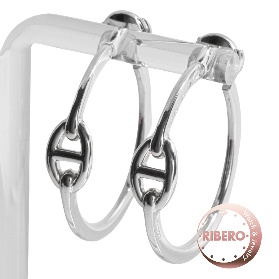 エルメス フープピアス シェーヌダンクル  PM ピアス