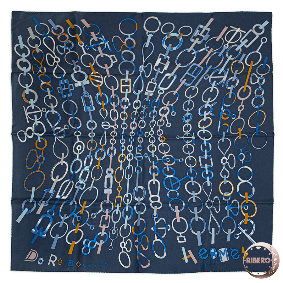 エルメス カレ90 Do Re Boucles ド・レ・ブックル 003951S 14 スカーフ 2023SS