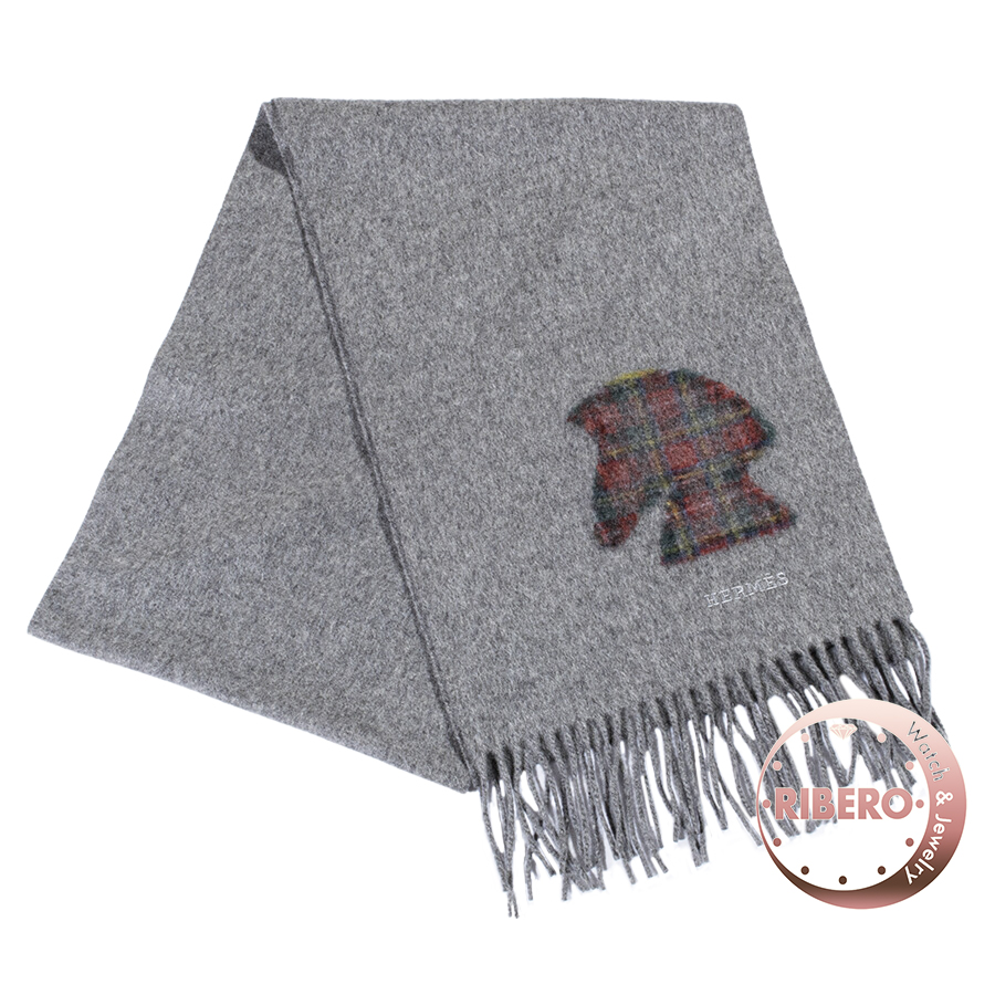 エルメス ハイランズ マフラー スカーフ 馬柄 ホース