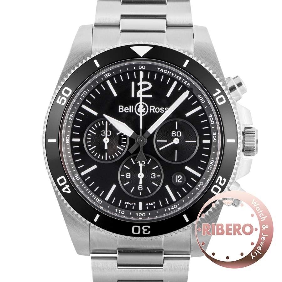 ベル＆ロス ブラックスティール BRV394-BL-ST/SST BRV394S00868